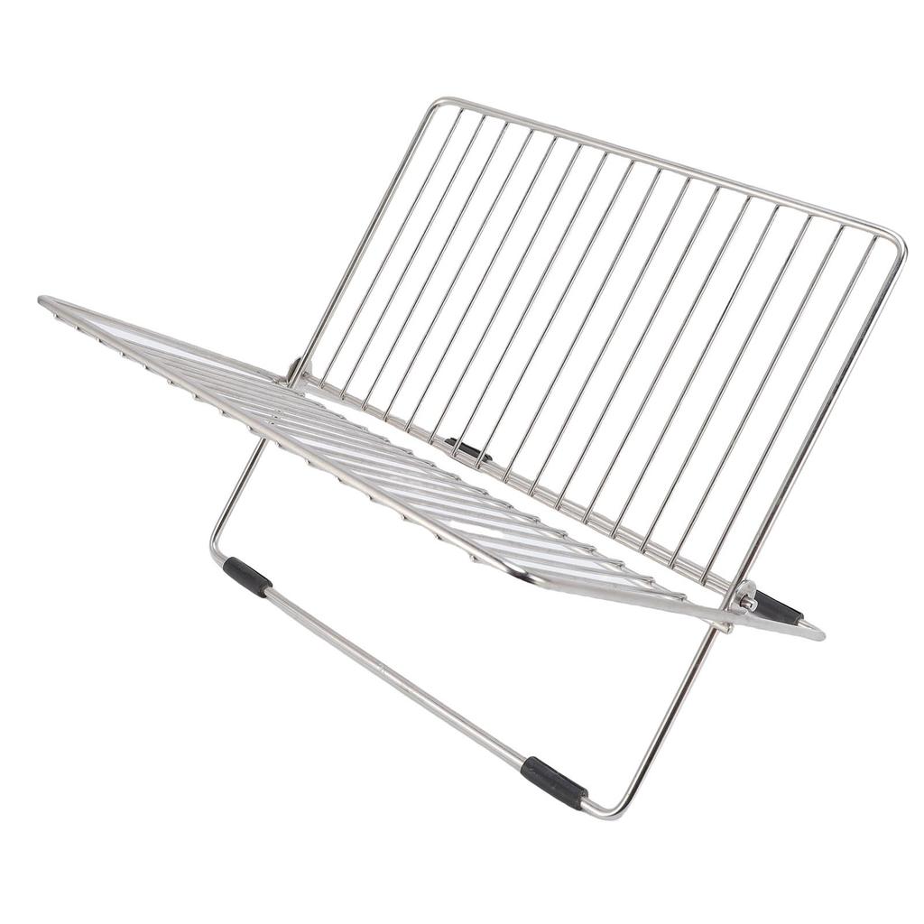 Folding Dish Drying Rack Stainless Steel Dish Drainer Space Saving Dish Rack for Kitchen Counter Storage Organization X