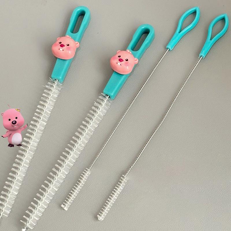 Kitchen Cleaning Brushes Nylon Wire Bottle Straw Brush Household Cleaning Brush Cup Tube Bottle Straw Washing Cleaner Brush Tool