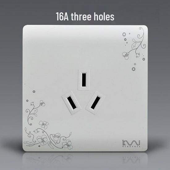 Decorative Wall Socket & Switch Module - Five-Hole Household Power Panel