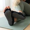 1 Pair Toeless Yoga Socks with Anti-Slip Grip Suitable for Pilates Ballet Barefoot Workouts Open-Toe Athletic