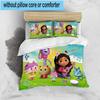 3PCS Colorful Friends Dollhouse 3pcs Bedding,Including 3PCS Duvet Cover And 2pcs Pillowcases Perfect for Christmas,Ideal for Bedroom, Dormitory