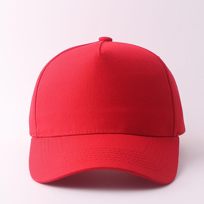 Promotional Peaked Cap Five-piece Light Board Embroidery Printing Solid Color Baseball Cap Outdoor Casual Hat