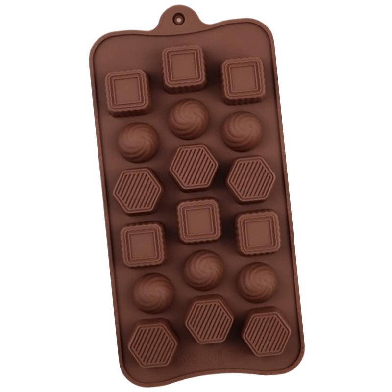 Silicone Mold For Chocolate Diamond Shape Candy Butter Mould Geometric Ice Cube Tray Half Ball Jelly Cookies Kitchen Baking Tool