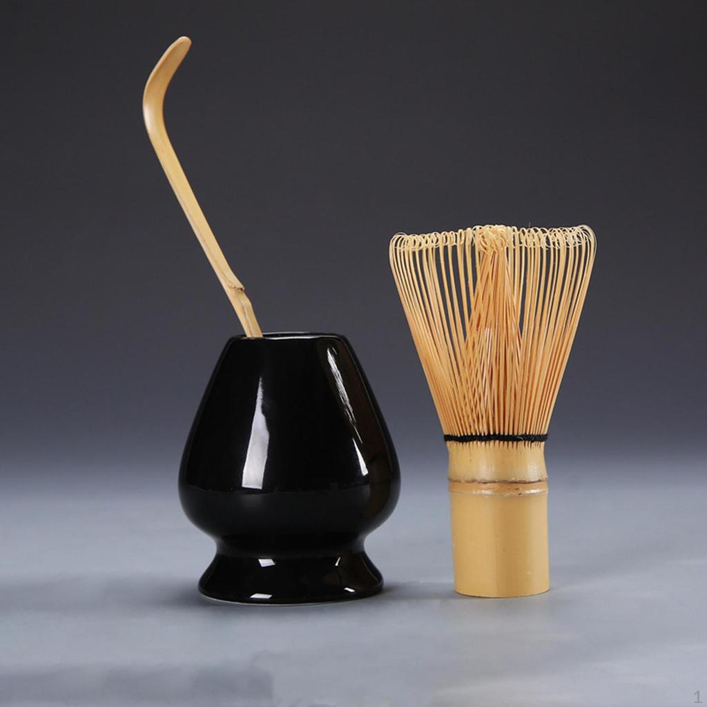 Japanese Matcha Whisk Kits, Ceramic Holder, , for Ceremony Kits
