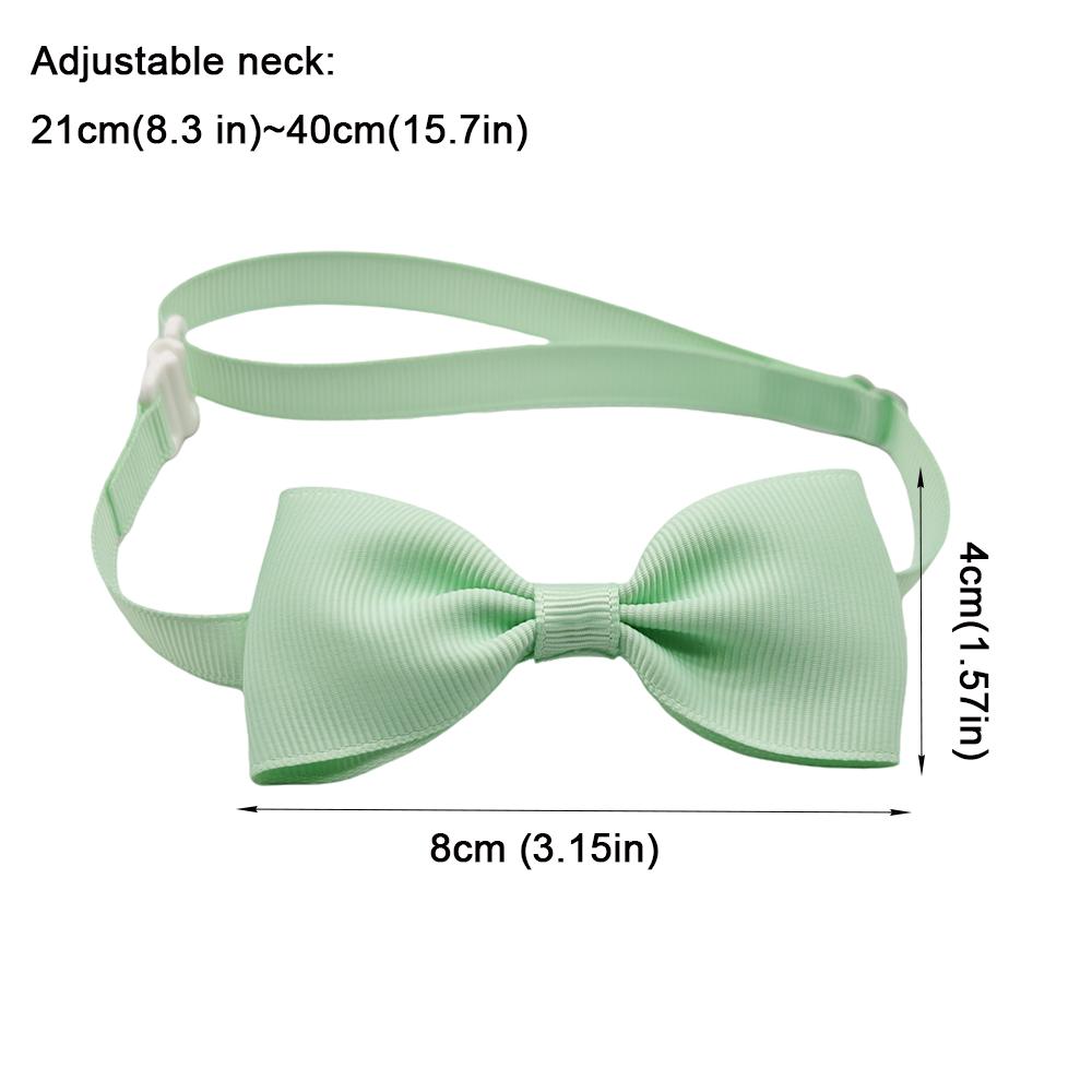 (10 Pieces/Lot) Fashion Bow Tie For Dogs Adjustable Neck Tie For Cat Solid Colors Puppy Grooming Accessories Pet Supplies 5