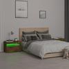 Vidaxl Szafki Nocne Z Led, 2 Szt., Przydymiony Dąb, 60X35X40 Cm