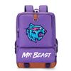 Mr. Beast Oxford Cloth Backpack Computer Bag Junior High School Students Personality Large Capacity Schoolbag