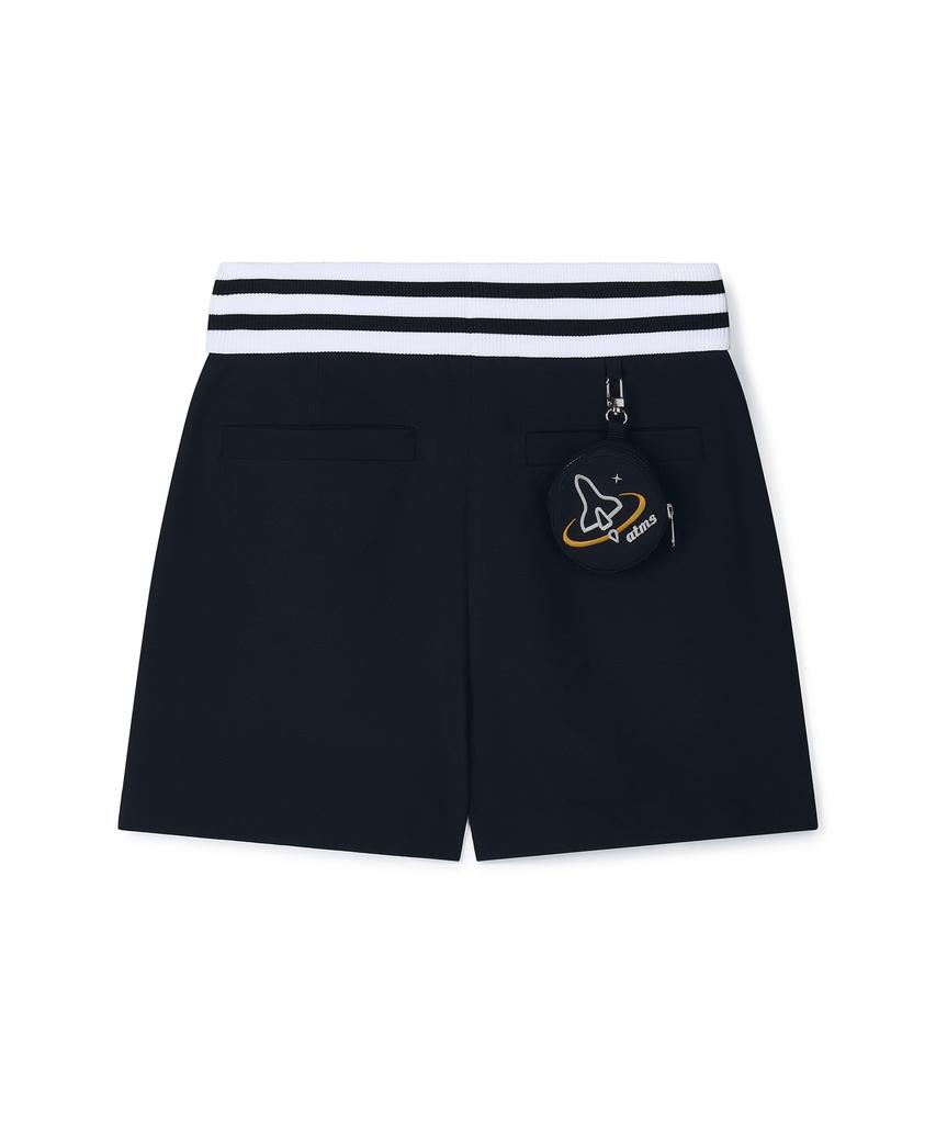 Antomas Ball Case Set Pleated Culottes Pants Women'S - Black