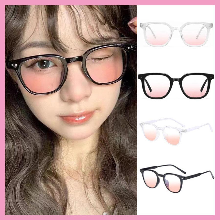 Occhiali da Sole Rotondi Unisex alla Moda con Lenti Rosa Degradé Decorazione Metallica Occhialini Piccoli Classici per Donna Uomo