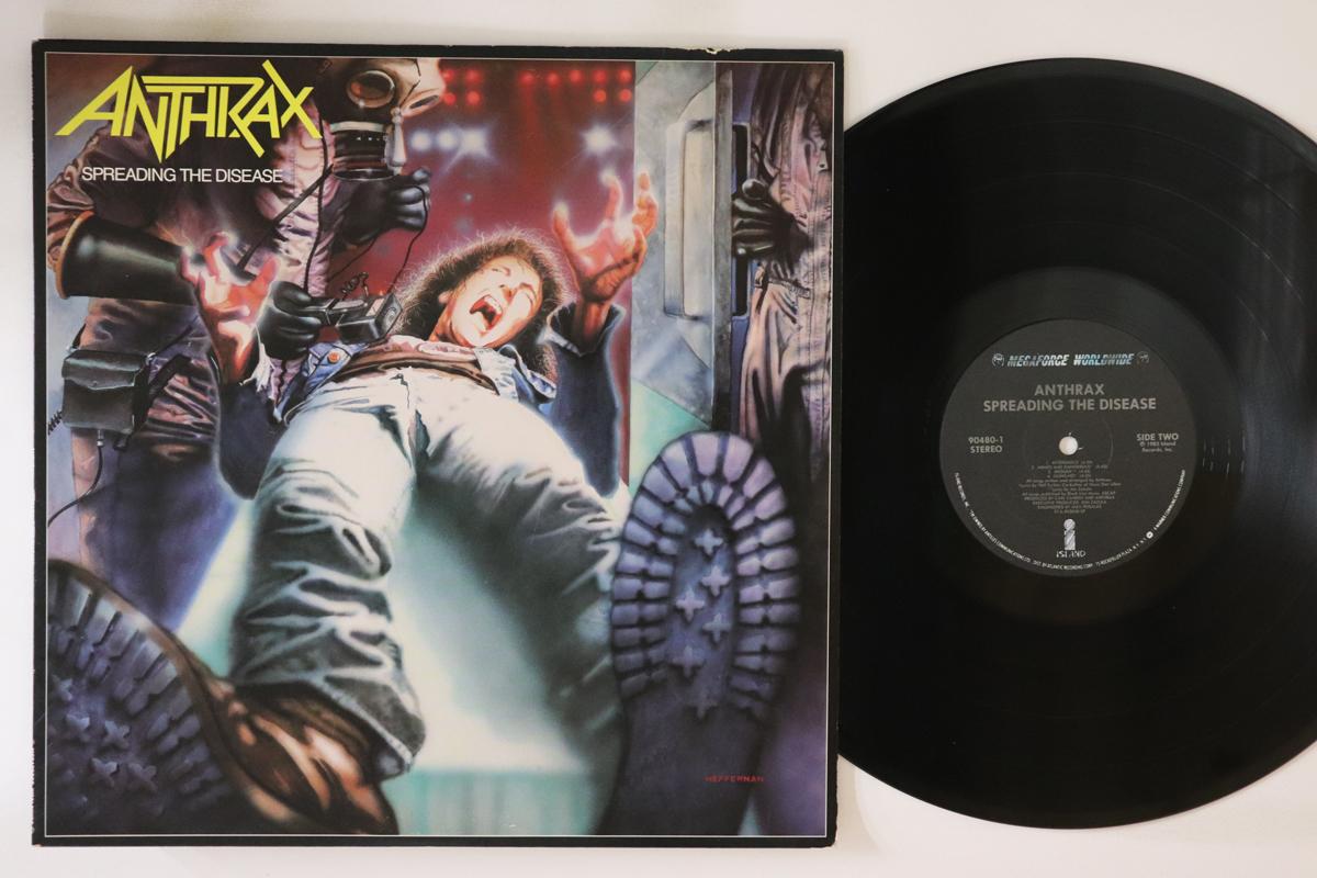 

LP Record ANTHRAX - Spreading The Disease 904801 MEGAFORCE 1985 US Metal Used