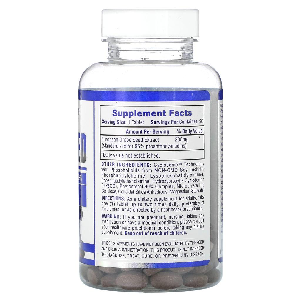 Grape Seed, 200Mg, 90 Tablets