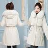 Large size - fat mm pie overcome loose large fur collar cotton clothes jacket cotton clothes plus fat