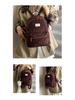 2025 American Retro Brown Large-Capacity Versatile Handbag Backpack