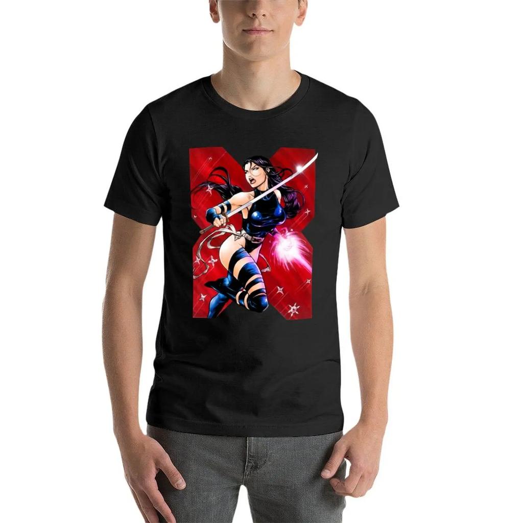 Psylocke T-Shirt Blue Archive Shirts Graphic Graphic T Shirts Anime T Shirts T for Men Cotton