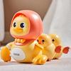Baby Musical Duck Family Toys, Early Education Kids Toys for Boys Girls Swing/Walking/Lights/Dancing Infant Tummy Time CrawlingToys Christmas