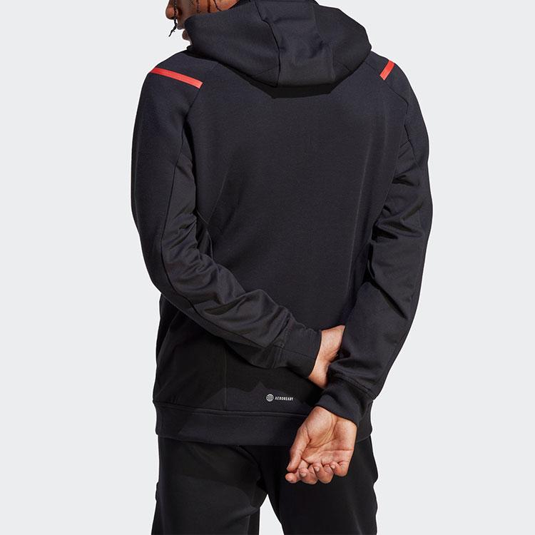 adidas Jackets Men's Black Hooded Moderate Other HS7473