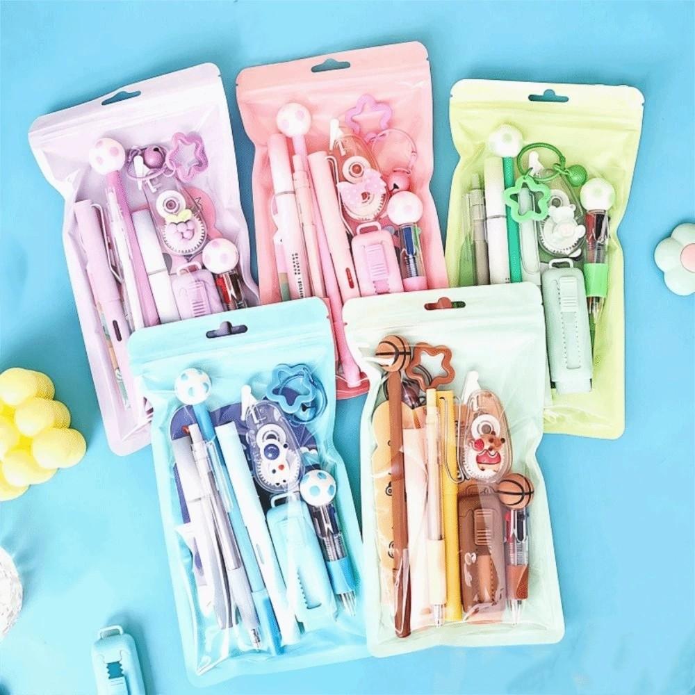 Set di cancelleria scolastica di grande capacità Scatola regalo per l'apprendimento a cartoni animati Organizzatore da scrivania