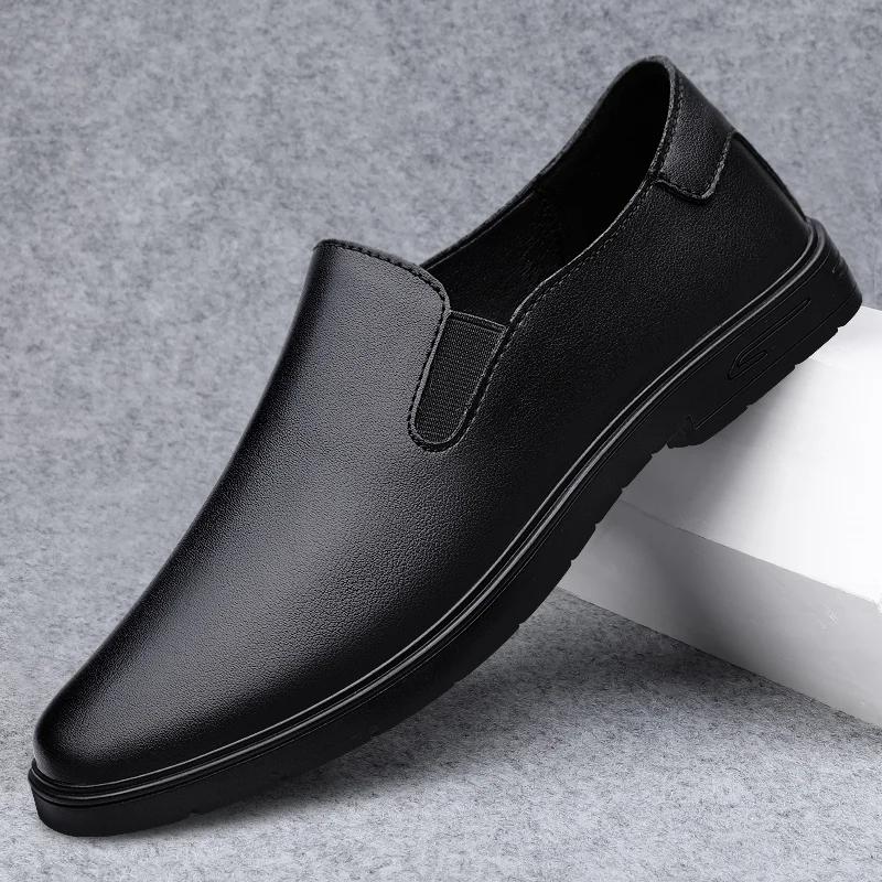 Hochwertige Herren Slipper Echtes Leder Outdoor Freizeitschuhe Allround Herren Bequeme Sneaker Klassische Herren Slipper