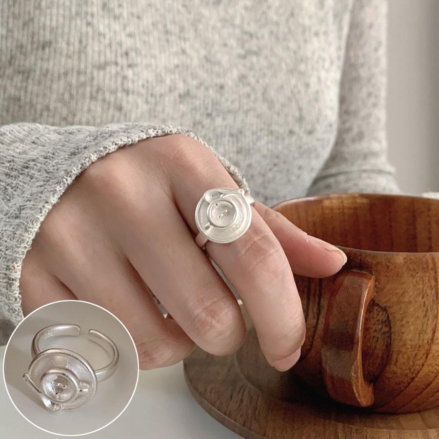 Korean Geometric Grid Ring: Women's Retro Argyle Open Finger Hip Hop Ring