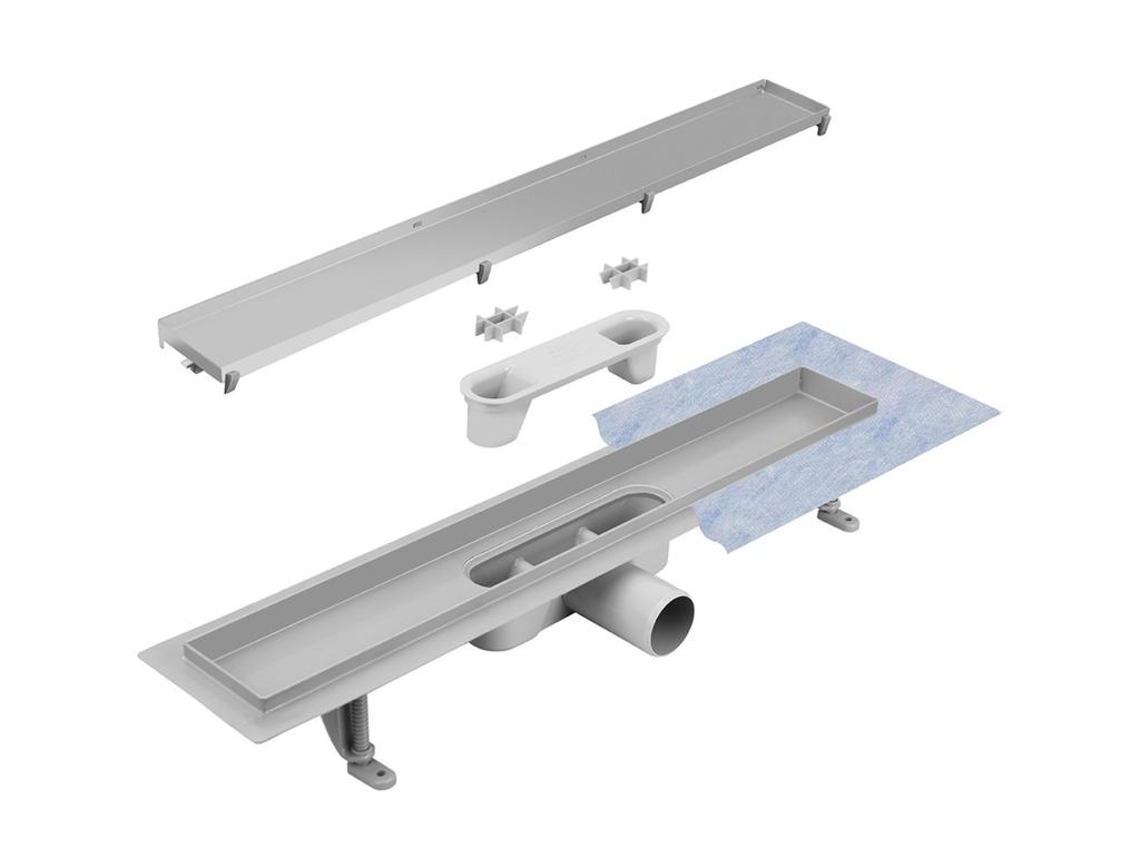 VIRGO NERO DUO 70 black linear drain Besco