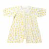 De Jersey Pear X Lemon Pattern Summer Snap Newborn Baby Baby Clothes Cool Unisex Hospital Clothes Boys Girls Simple Cute Cotton [Cream Coco]