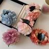 Cloth Peony Flower Hair Claw Hairpin Large Shark Clip Cute Artificial Flower Claw Clip  Hanfu