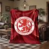 Middlesbrough Theme Fleece Blanket Cozy Soft Plush Blanket For Bedroom Couch Travel