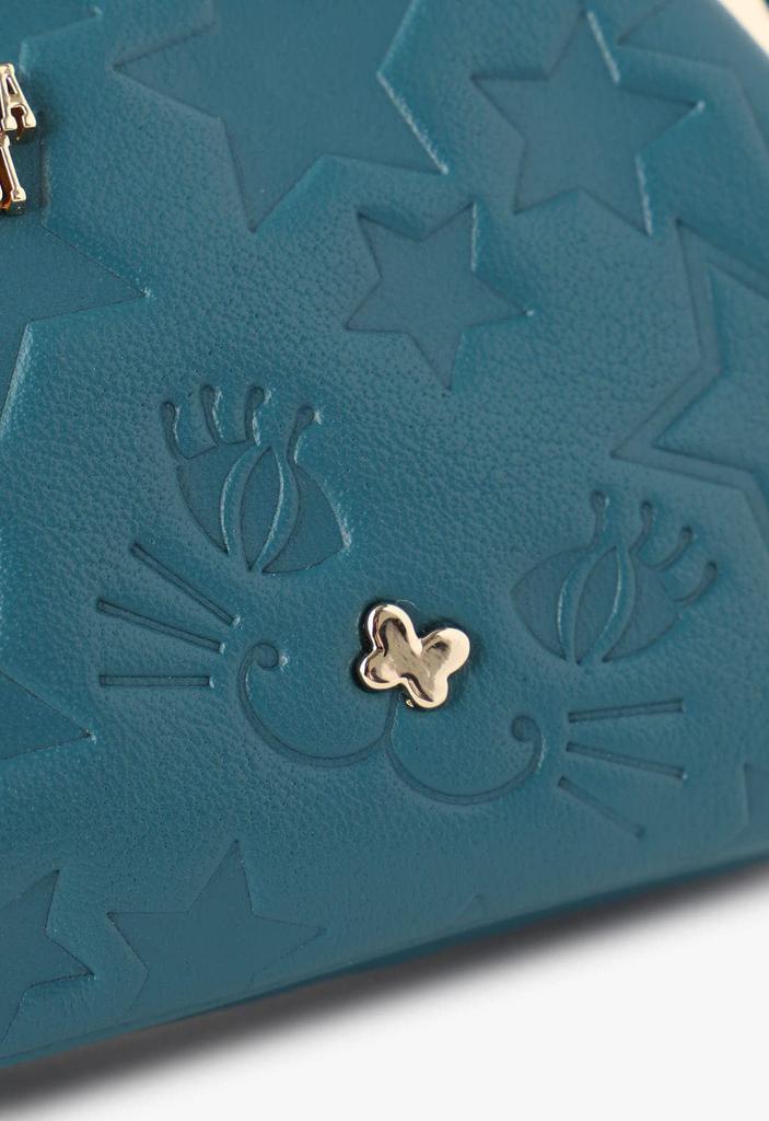 Bifold Wallet Playing Cat Dark Green one size [ANNA SUI] Women's