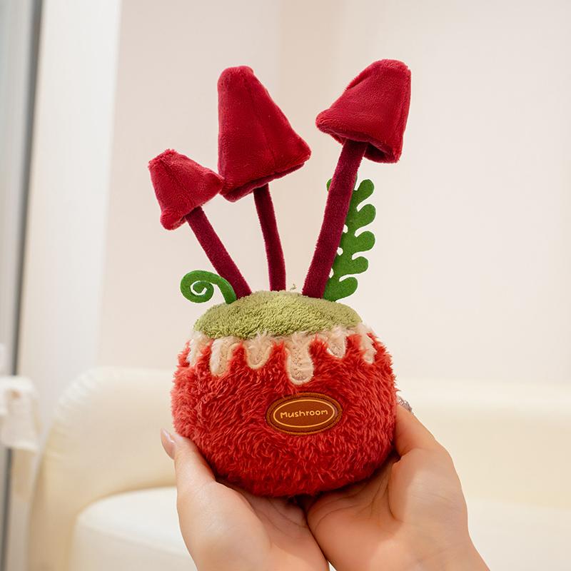 Lifelike Potted Plant Plush Toy Lucky Wealth Tree Plants Funny Mascot Flower Soft Home Table Car Decoration Nice Gift
