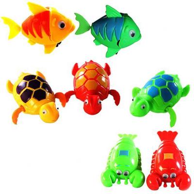 Baby Paddle Wash Bath Bathing Toy Wind-up Animals Toys Christmas Gift for Kids