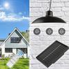 2 Solar Chandeliers Outdoor Waterproof 60LED Solar Lights with Remote Control Switch Lighting, Used for Garden Floodlights, Courtyard Street Lights