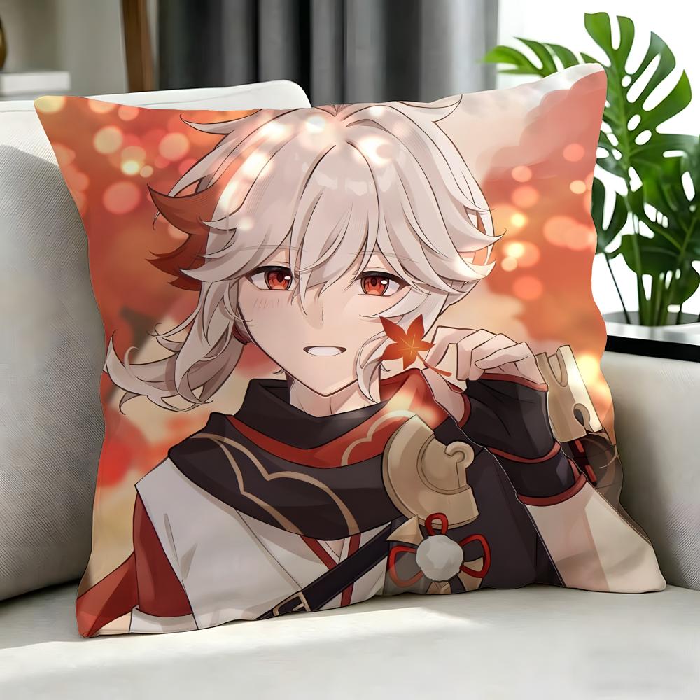 anime Kaedehara Kazuha Cushion Cover Cushion Cover Set Pcs x x x Pillowcase Decorative Sofa Home Decor