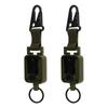 2 PCS Easy Pull Buckle Keychain Olecranon Buckle Stretchable Quick Release Buckle Key   for Bag Pants