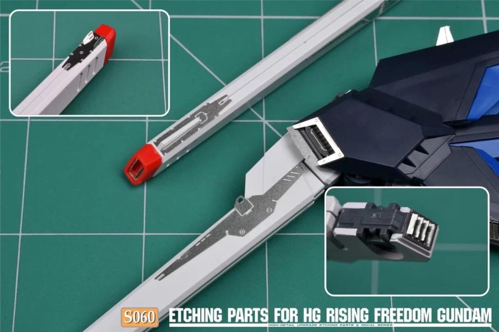 HG Rising Freedom Gundam Modification Detail Up High Quality Metal Parts with Water Transfer Decal 1/144 [item]