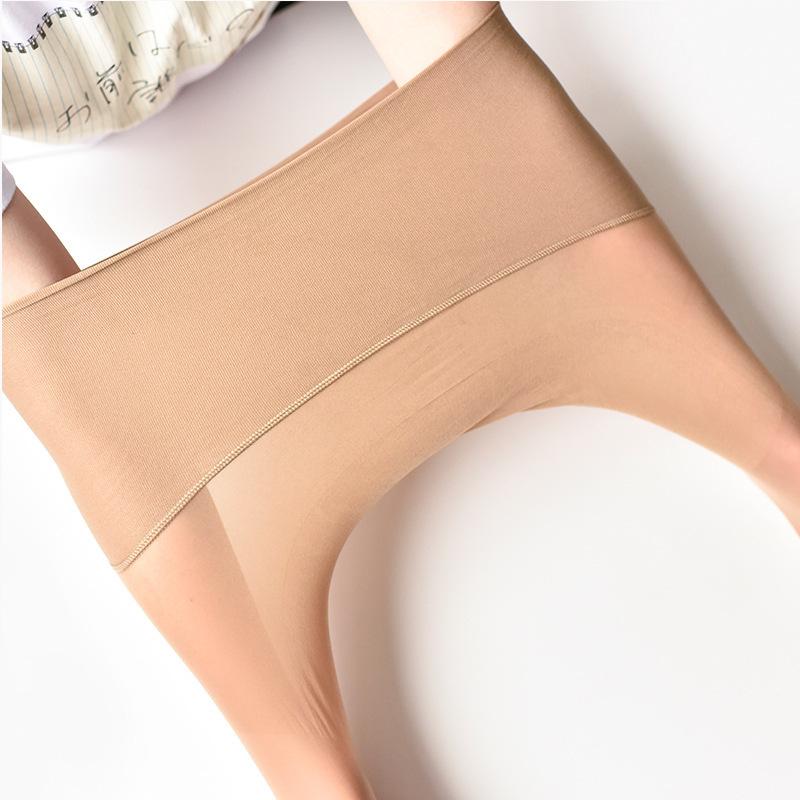 Stockings Women'S Ultra-Thin Invisible Fully Transparent First-Line Crotch Anti-Hook Silk Summer Black Natural Nude High-Transparency 0D Black Silk