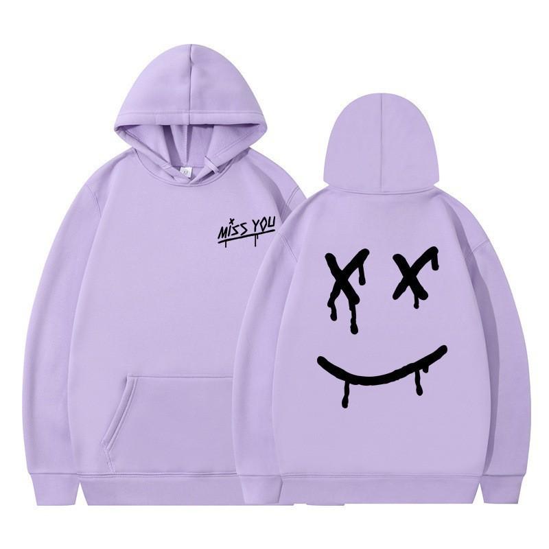 New Autumn and Winter Rock One-way Combination Fashion Printed Fleece Thickened Sweater