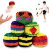 Crochet Footbag Set 6pcs for Outdoor Games Parties Playground