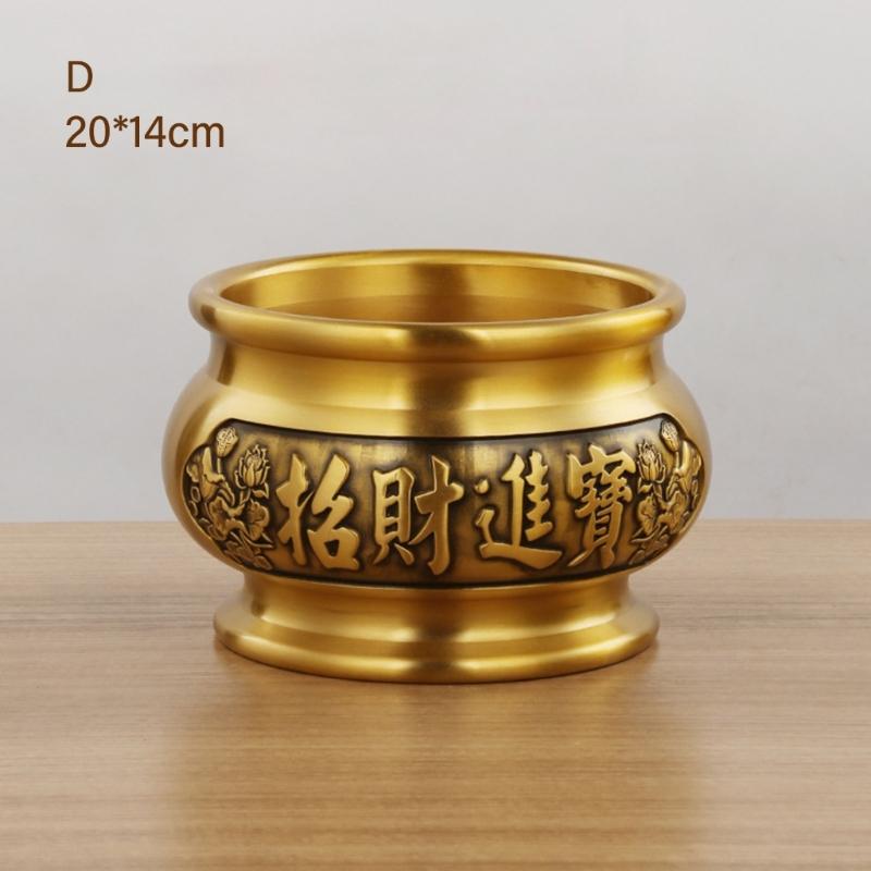 Brass Prosperity Incenses Burners Exquisites Home Decors Vintage Chinese Styles Incenses Holders Censers Ornament Bowl