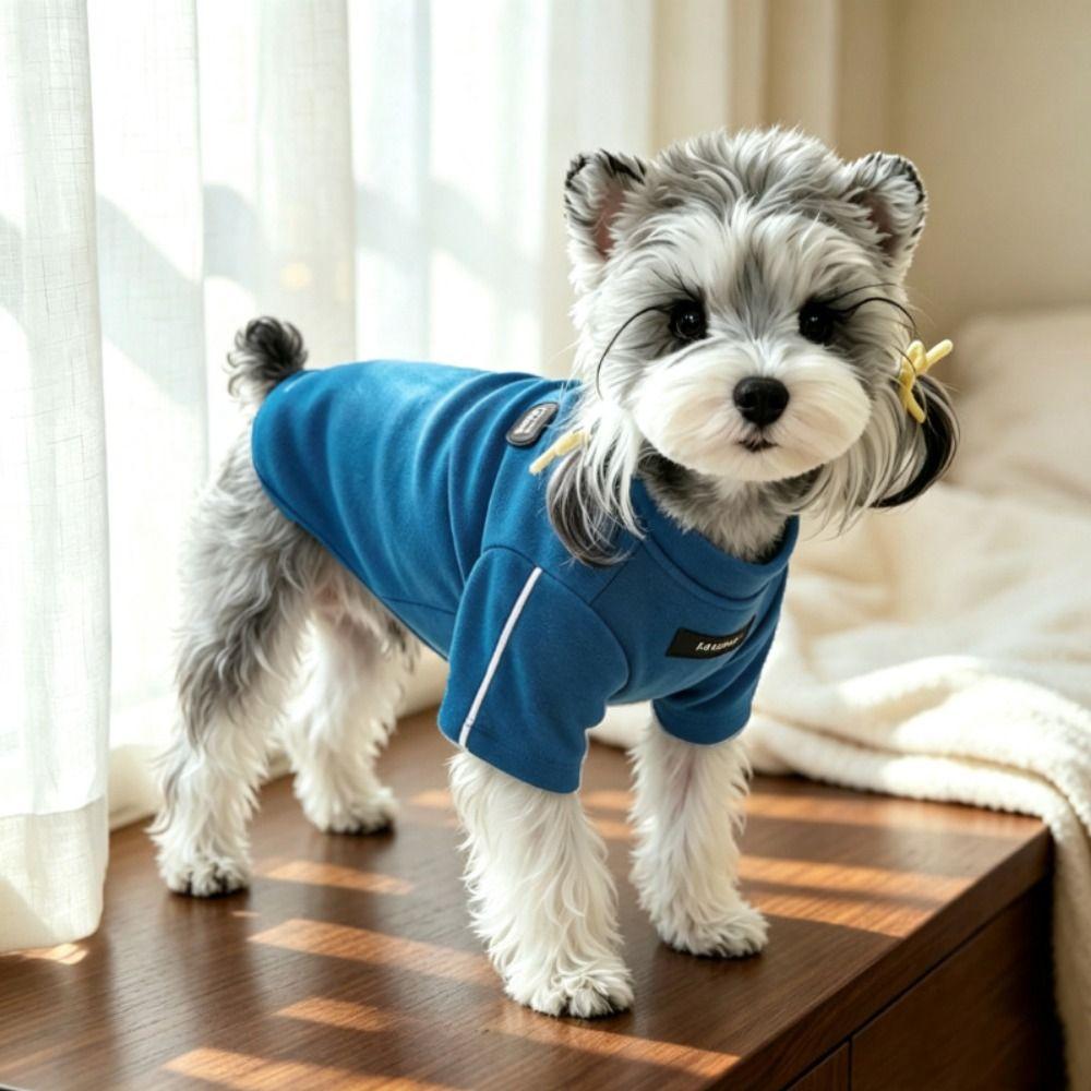 Two-Legged Design Dog Pullover Solid Color Pet Sweatshirt Cute Cat Vest For Puppies