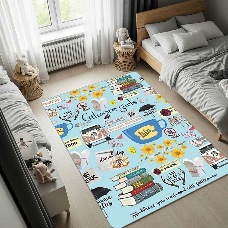 Gilmore Girls Collage Area Rug, Non-Slip Floor Mat for Bedroom 40x60cm( 15x23in )