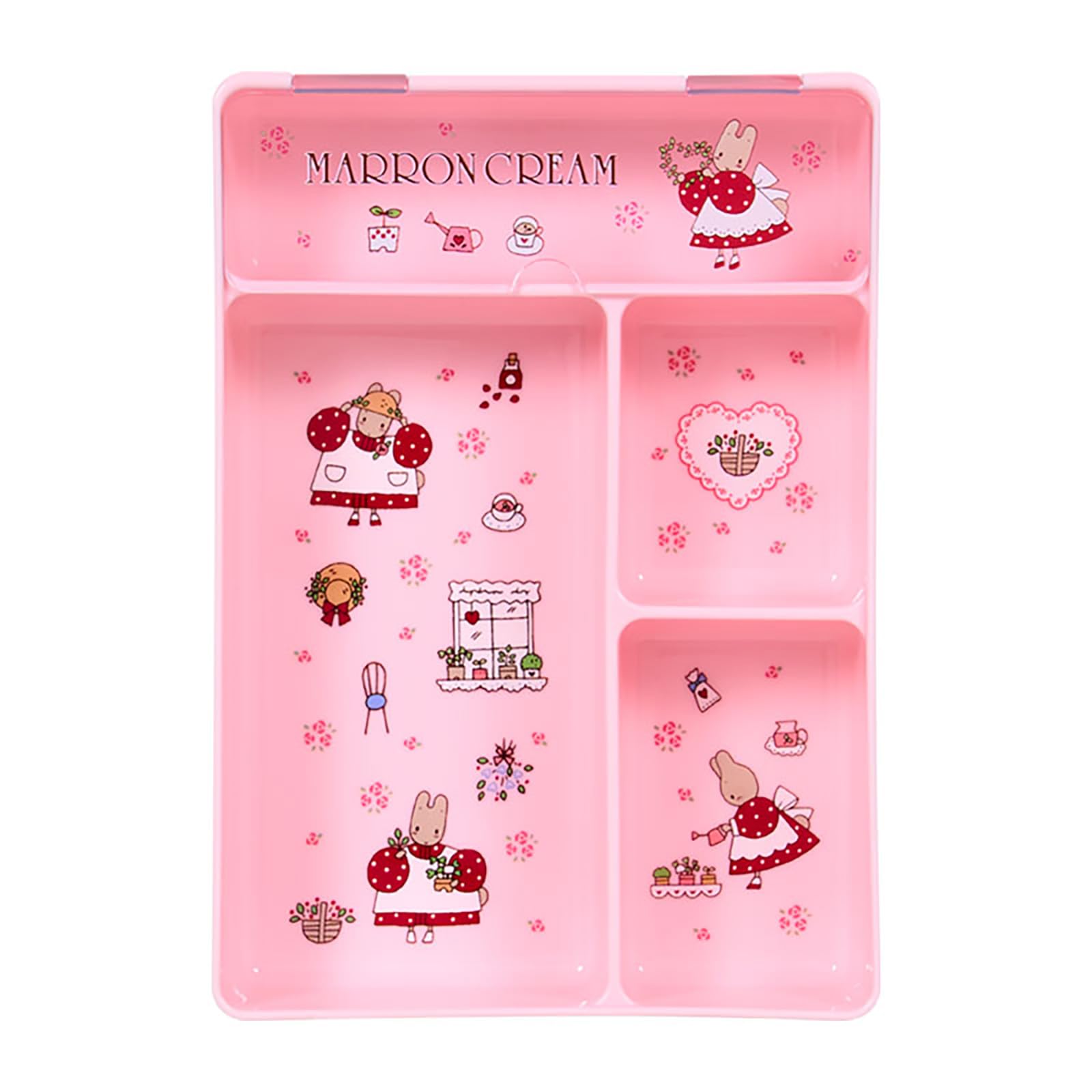 Sanrio Tray with Lid Always Marron Cream 324019 (Everyday Goods, Sanrio)