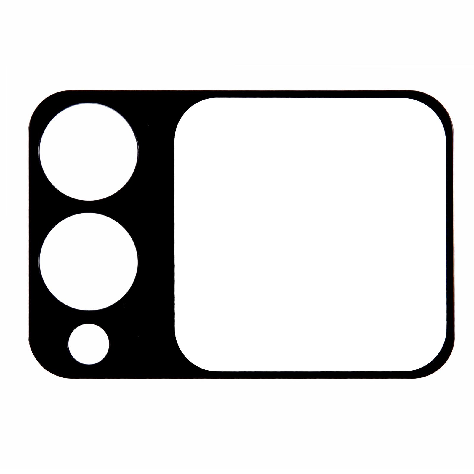 

For Huawei nova Flip 5G Tempered Glass Outer Screen Protector Full Glue Full Cover Silk Printing Black Edge Film Type A