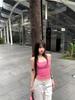 2025 Summer Women's Spicy American Candy Color Slim-Fit Square Neck Tank Top