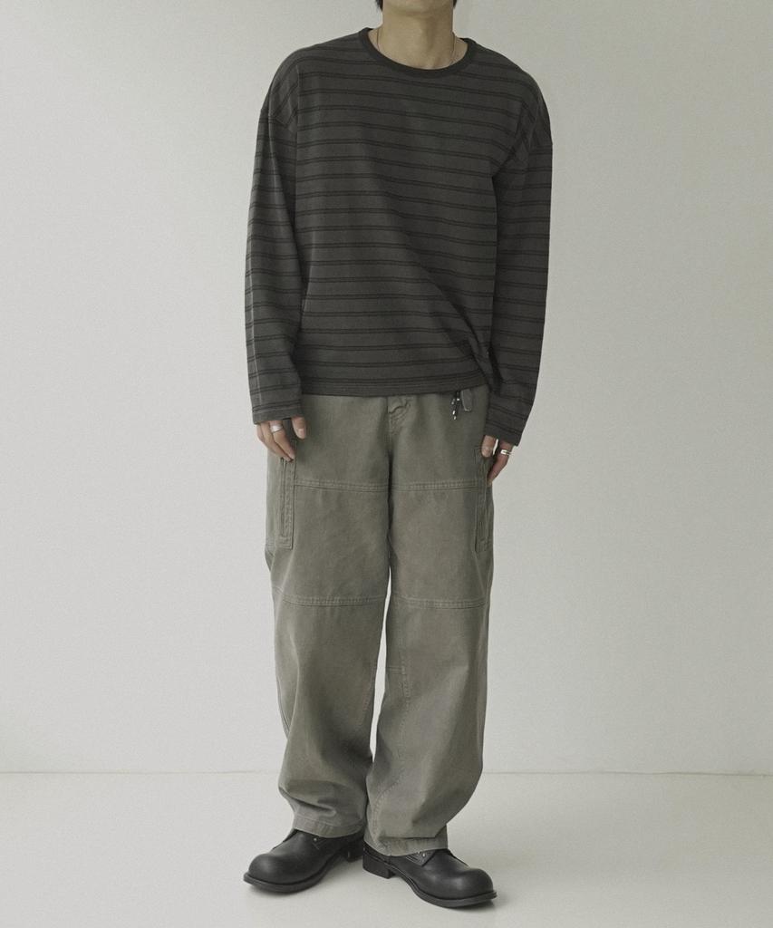 SIIIIDO Tyler Mix Stripe Long Sleeve T #1