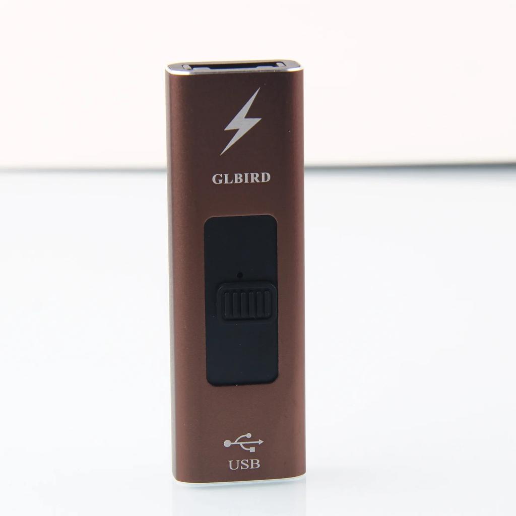 Windproof Plasma Arc Lighter Rechargeable Single Jet Flameless Metal Tool for Camping Outdoor Men's Gift Zinc Alloy Compac