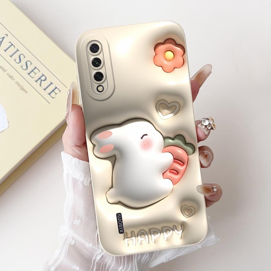 For Xiaomi Mi A3 Case MiA3 Shockproof Cover Cute Cartoon Panda Rabbit Soft Silicone Matte TPU Phone Case For Xiaomi Mi CC9e Capa