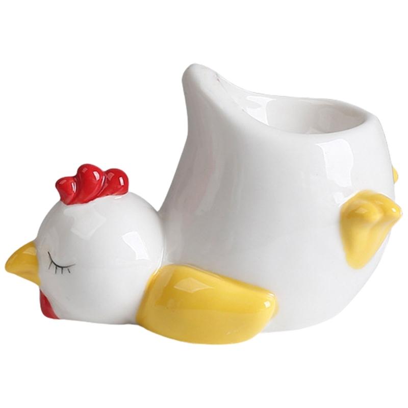 

Porcelain Eggs Holders Cute And Sturdy Chicken or Duck Design Eggs Tray Ideal For Family Brunches Or Friend Gatherings