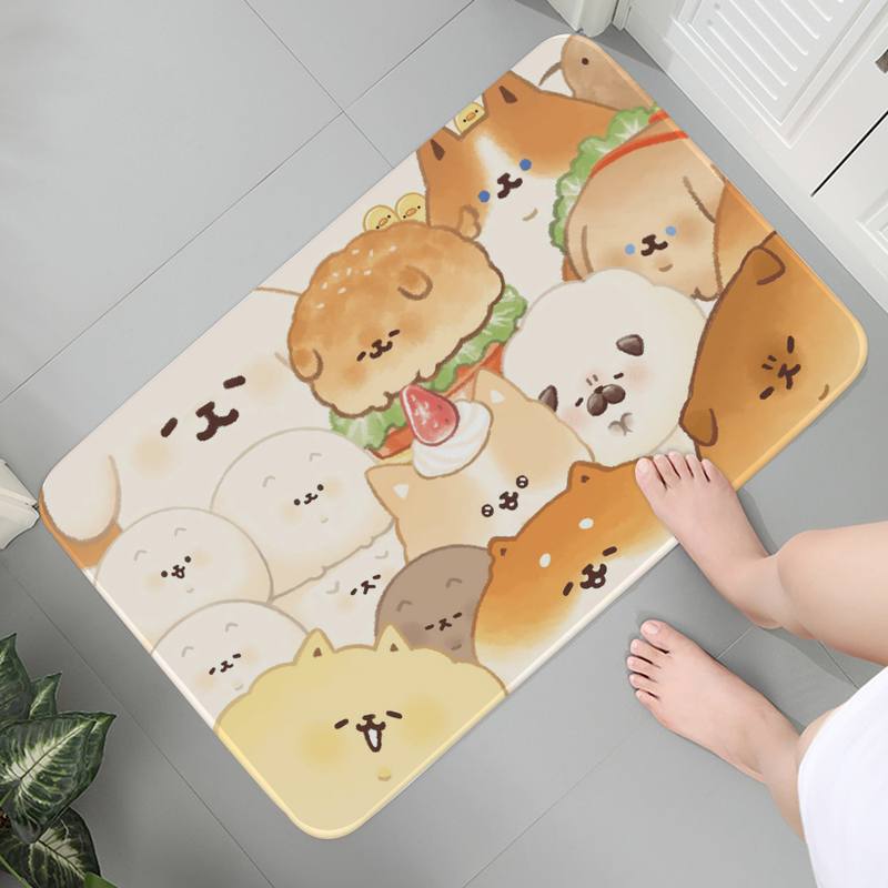 

Коврик для дома, ванной комнаты, гостиной, кухни, коридора, нескользящий коврик, коврик для двери, мягкий ковер 40x60cm