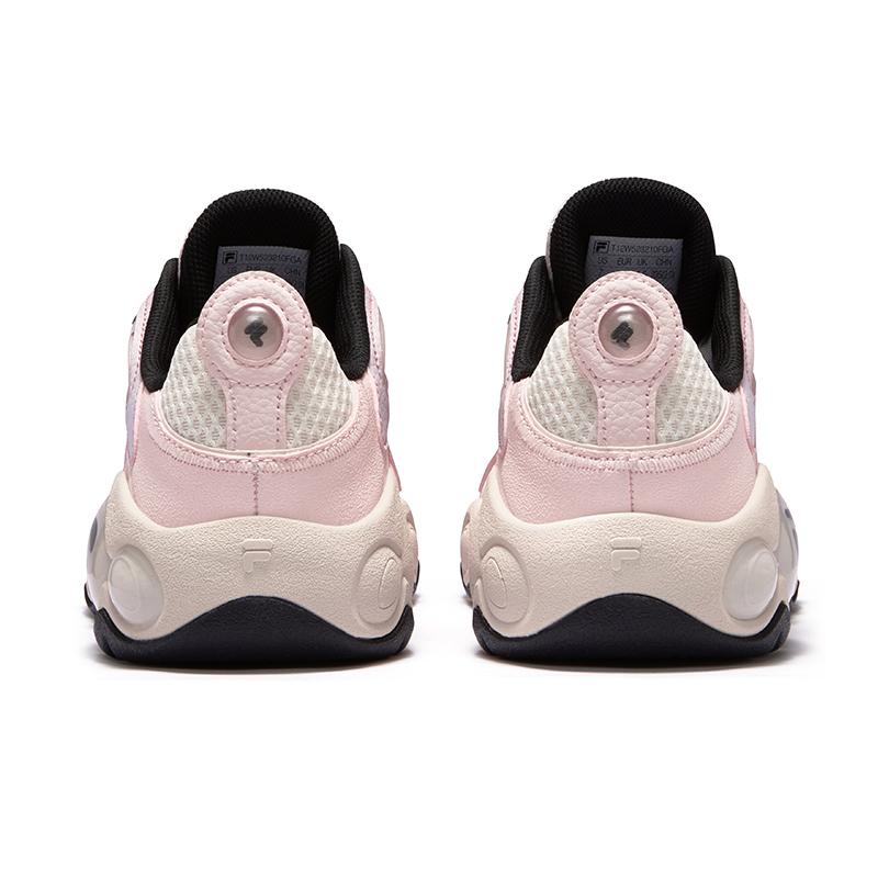 Fila Fusion Vertical Ripped Shoes Fashion Low Top Retro Basketball Shoes Women sneaker Angel-Wing-Pink T12W523210FGA