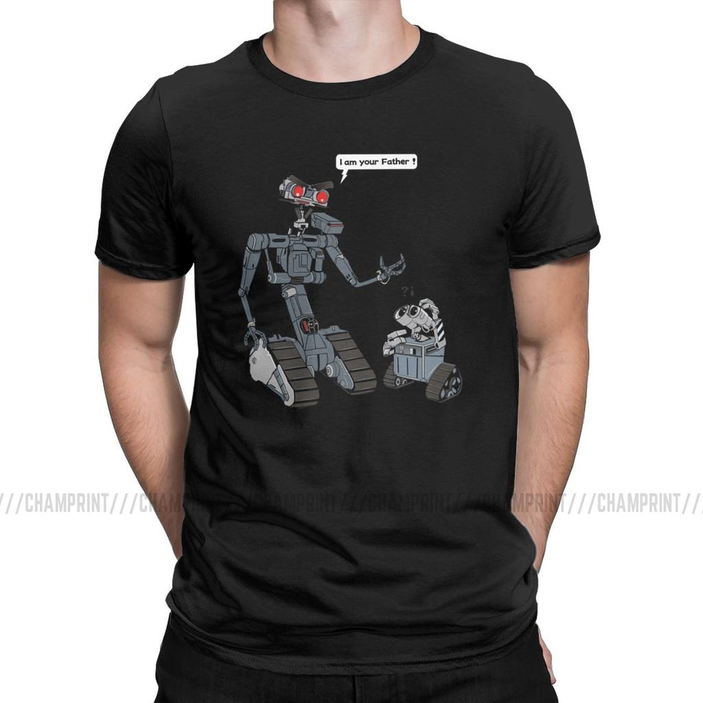 Leisure Related Circuits T Shirts Men T Shirts Short Circuit Johnny 5 80S Retro Robot Movies